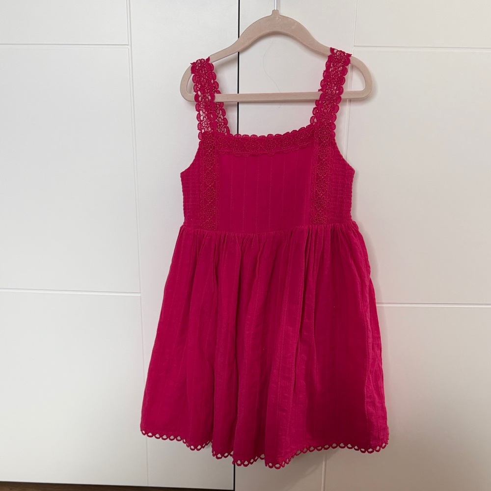 Jolie Fuchsia Lace Kids Dress